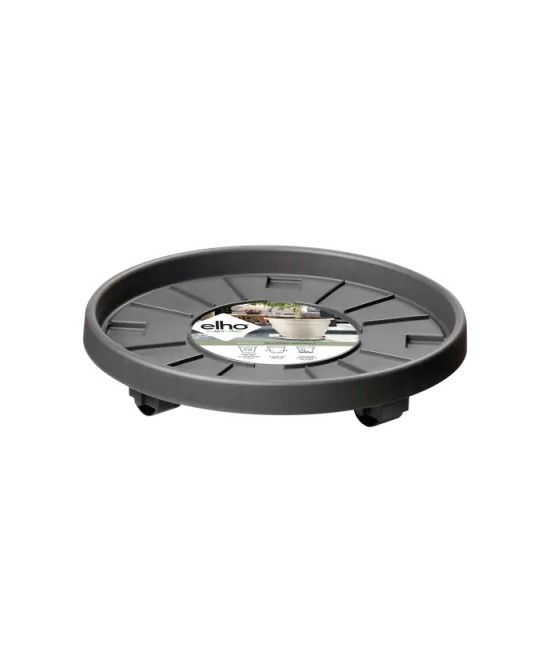 PLATO CON RUEDAS UNIVERSAL 40CM ANTRACITA