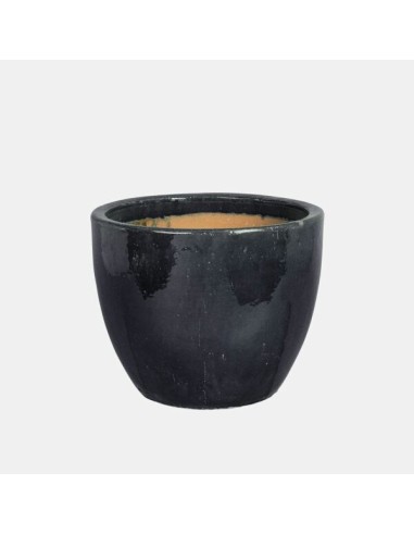 Maceta Campana Esmaltada Antracita 56x56x48 cm  Elegancia y Durabilidad

