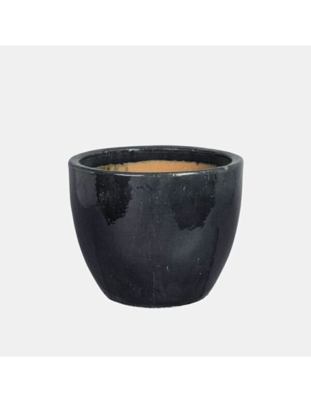 Maceta Campana Esmaltada Antracita 56x56x48 cm  Elegancia y Durabilidad

