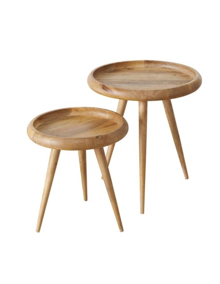 MESA HERVE 47CM MARRON