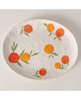 PLATO MOTIVO FRUTAS  OVAL W32CM
