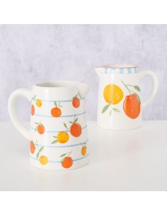 JARRA MOTIVO FRUTAS  500ML H14CM