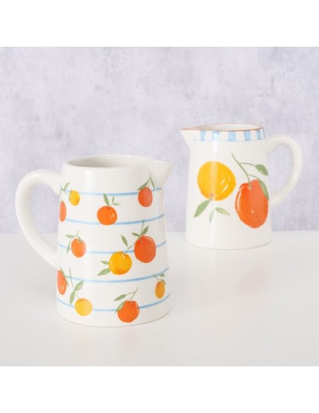 JARRA MOTIVO FRUTAS  500ML H14CM