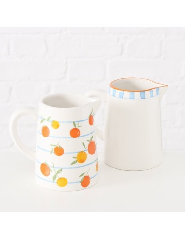 JARRA MOTIVO FRUTAS  500ML H14CM