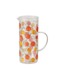 JARRA MOTIVO FRUTAS 1500ML CRISTAL H23.2CM