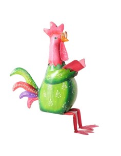 GALLINA SENTADA ROJA H45CM 2