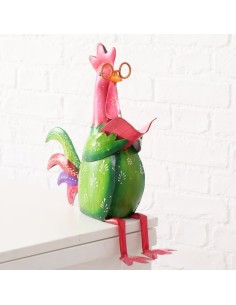 GALLINA SENTADA ROJA H45CM