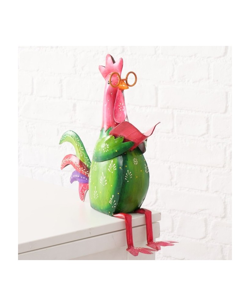 GALLINA SENTADA ROJA H45CM