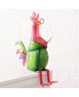 GALLINA SENTADA ROJA H45CM