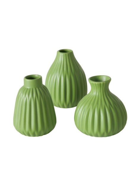 JARRON ESKO H11CM PORCELANA VERDE