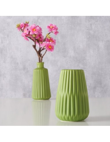 JARRON ESKO H17CM PORCELANA VERDE