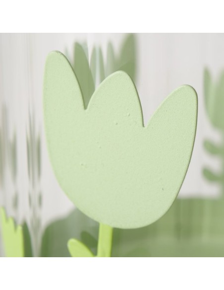 WINDLIGHT BLOMMA REDONDO HIERRO  H14CM