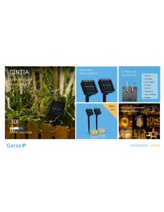 GZ LED GUIRNALDA SOLAR CINTIA 27K 1+1 2