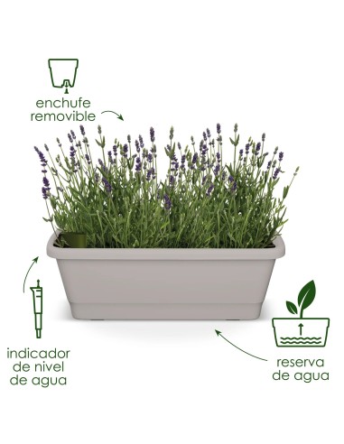 MACETA BALCON WATERSYS 80CM ANTRACITA