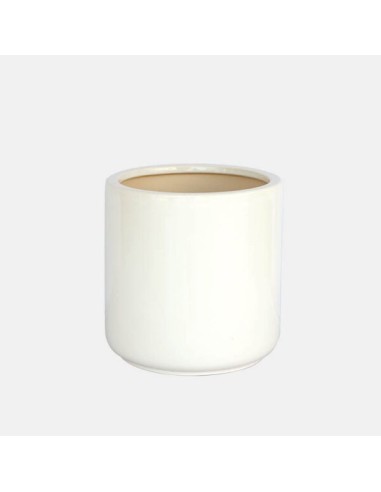 Maceta Frost Blanco 23x23x23 cm | Diseño Moderno y Duradero para Interior y Exterior

