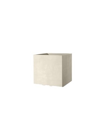 Maceta Cubo Millennium R RA 25cm Perla | Diseño Moderno y Versátil | Endanea Garden