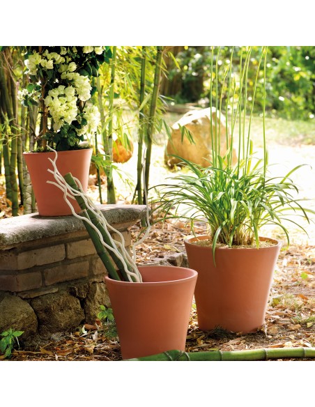 Maceta Vaso Cono Barro Rojo 16 cm | Elegancia y Durabilidad para Plantas

