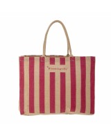 BOLSA DE COMPRAS BERGAMO ROSA JUTE L49XH38X10.5CM