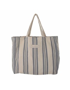BOLSA DE COMPRAS TRINA AZUL ALGODON L47XH410XW16CM