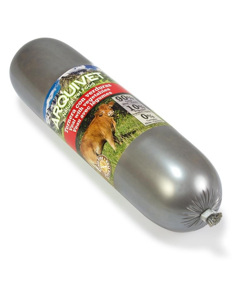 Natural Wet Ternera y Verduras 500g | Comida Húmeda Natural para Perros Adultos