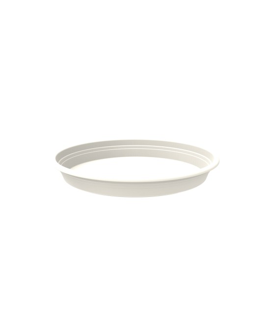 Plato Redondo 32cm Blanco  Ideal para Macetas Medianas | Endanea Garden

