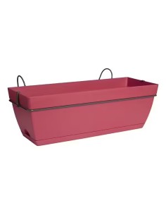 Jardinera Allin Paris 50 cm Roja  Jardineras Resistentes y Modernas para Terrazas

