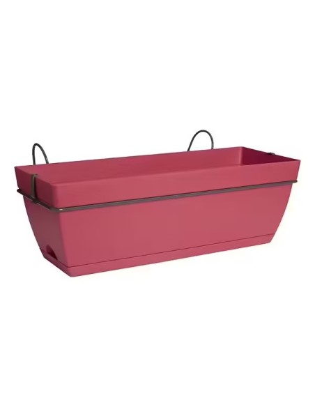 Jardinera Allin Paris 50 cm Roja  Jardineras Resistentes y Modernas para Terrazas

