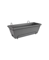 Jardinera Barcelona Allin 50 cm Antracita | Maceta Moderna para Interiores y Exteriores | Endanea Garden