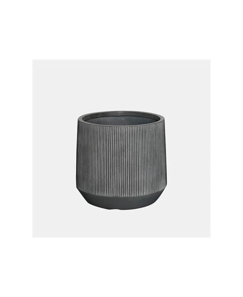 Maceta Sain Gris 59x55 cm  Maceta de Fibra Resistente para Interior y Exterior

