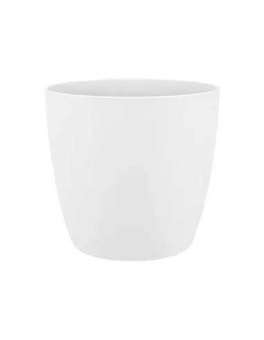MACETA BRUSSELS  REDONDA  MINI 9.5CM BLANCO