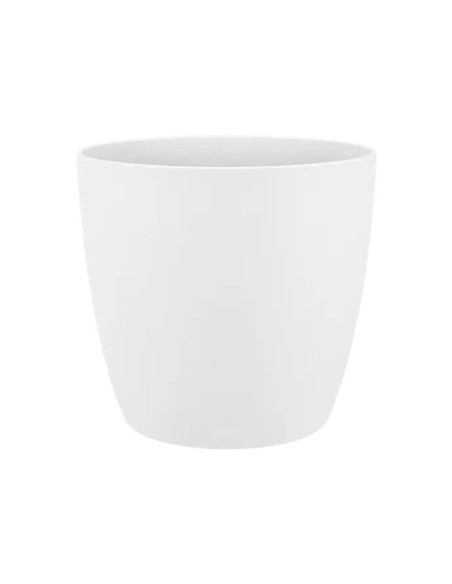 MACETA BRUSSELS  REDONDA  MINI 9.5CM BLANCO