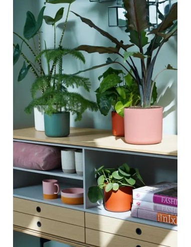 MACETA  B. FOR SOFT REDONDO 18CM VERDE