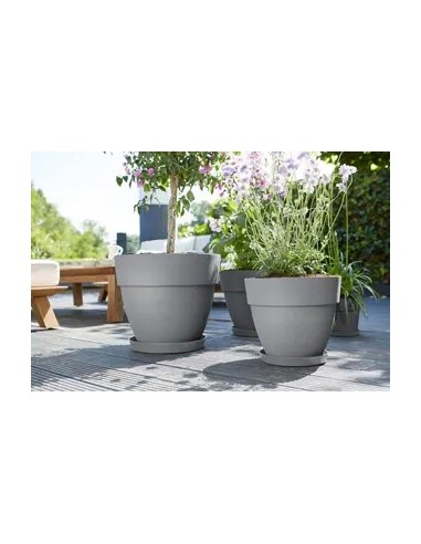 PLATO LOFT REDONDO GRIS 34CM