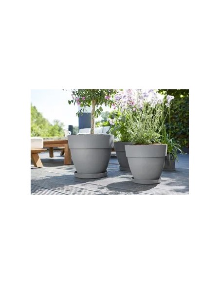 PLATO LOFT REDONDO GRIS 34CM