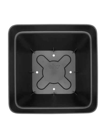 Maceta Vibia Campana Cuadrada 37 cm Antracita | Diseño Moderno y Funcional para Jardines e Interiores