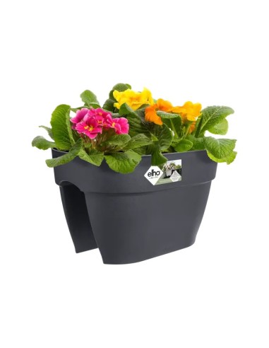 VIBIA Campana Flower Bridge 40cm Antracita | Elegante Maceta para Jardín y Terraza | Endanea Garden