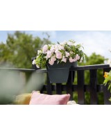 VIBIA Campana Flower Bridge 40cm Antracita | Elegante Maceta para Jardín y Terraza | Endanea Garden