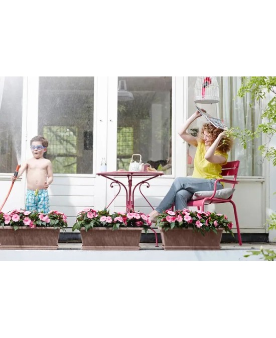 Jardinera Barcelona XL 60 cm Taupe | Diseño Elegante para Jardines, Terrazas y Balcones | Endanea Garden