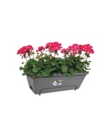 Jardinera Barcelona Allin 50 cm Antracita | Maceta Moderna para Interiores y Exteriores | Endanea Garden