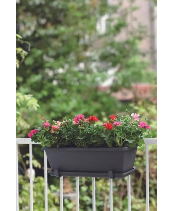 Jardinera Barcelona 50 cm Antracita | Estilo Elegante y Funcional para Jardines y Terrazas | Endanea Garden