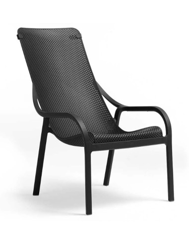 Sillón Lounge Monobloc Apilable en Polipropileno Fiberglass Anti-UV con Pinzas para Toalla

