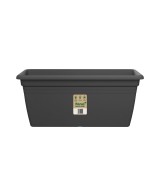Jardinera Terraza Antracita 100 cm - Resistente y Moderna para Jardines y Balcones | Endanea Garden