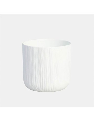 Maceta Sita Air Blanco 13.5x13 cm | Cerámica Elegante para Plantas de Interior

