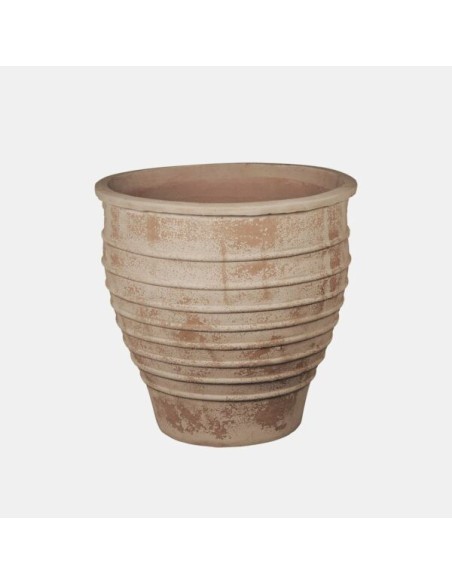 Maceta Campana Antic Terracota 48x46 cm  Estilo Vintage para Jardín y Terraza | Endanea Garden

