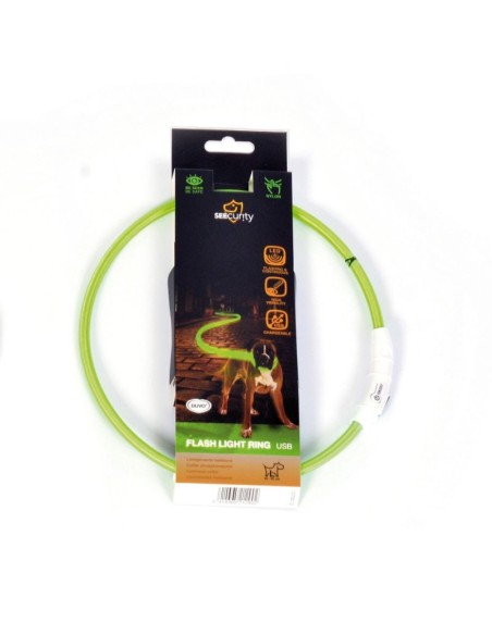 DUVO COLLAR LED NYLON VERDE 45CM