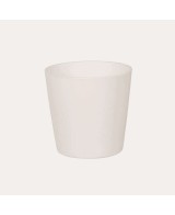 Maceta Cometa Blanco 20.5x20.5 cm  Diseño Minimalista y Durable para Plantas

