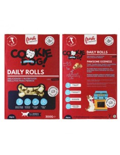 RESH COOKIE DOG TREATS DAILY ROLLS 300G