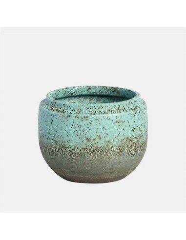 Maceta Ruti Esmeralda 20x20 cm | Cerámica esmaltada moderna y duradera

