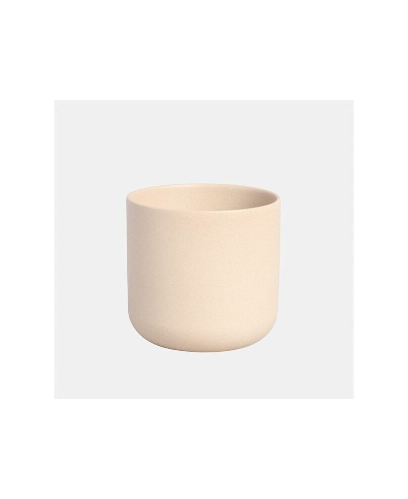 Maceta Sita Crema 13.5x13 cm | Cerámica Elegante y Duradera para Plantas

