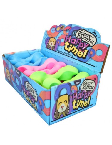 Doggy Masters Happy Time Huesos 15.5x5 cm | Juguete resistente y duradero para perros | Endanea Mascotas